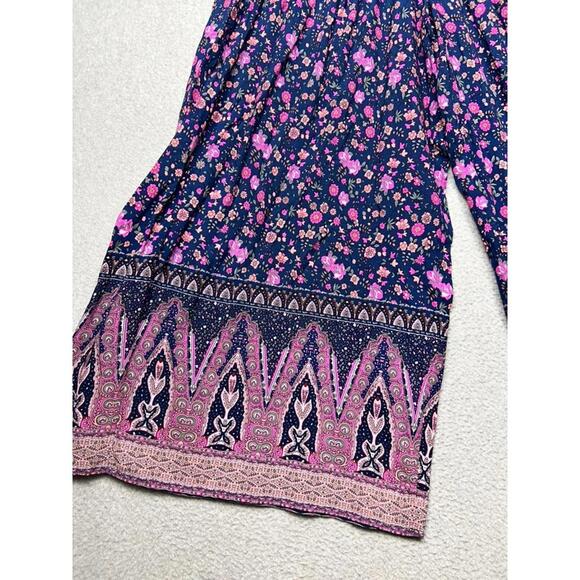 Natural Life Make A Move Wide-Leg Palazzo Pants Xl Floral Oversized Boho hippie - Picture 11 of 12